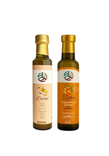 Kayısı  Sirkesi 250 Ml+ Tropikal Meyve  Sirkesi 250 Ml