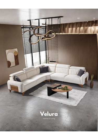 Royal Köşe Koltuk Takımı Krem