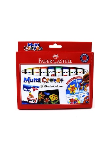 Faber Castell 10 Renk Multi Crayon Pastel Boya 112010