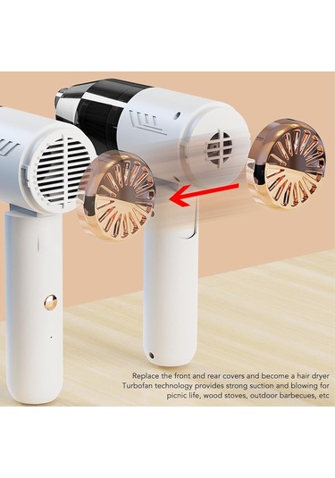 Suofeng El Taşınabilir Kablosuz Süpürge - Ev Ve Araç İçin Çift Fonksiyonlu Temizleme + Üfleme - Beyaz