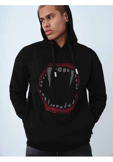 LOFT Oversize Erkek Sweatshirt Lf2036919 Q1.v1 Siyah
