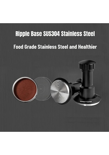 Motion003 Jamotolly Espresso Tamper Set 51 53 58mm Portafilter Yayli Ayarlanabilir Basinc 304 Paslanmaz Celik Ev Ofis Kahve Dukkanlari Icin Ahşap