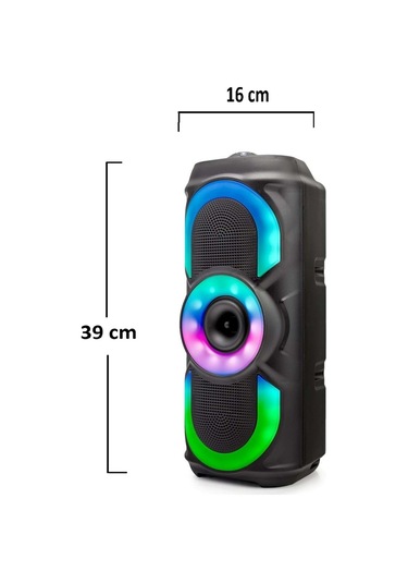 Kimiso QS3630 Rgb Led Işık - Radyo - Usb Bluetooth Hoparlör