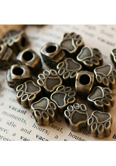 Kafebizu Büyük Deliği Olan Metal Boncuklar 11x11x8 Mm Bronz 151457401