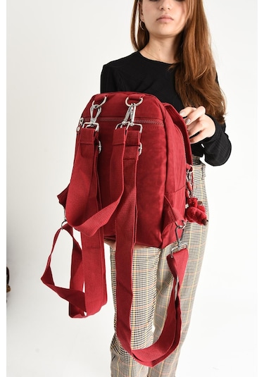 Ultra Hafif Kadın Sırt Ve El Çantası Kırmızı Model: 571-5a - Kırmızı