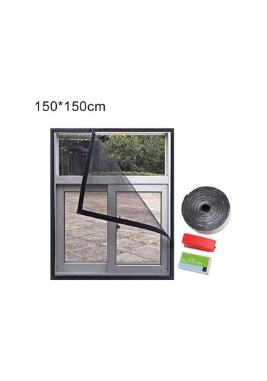 Ev Anti Sivrisinek Böcek Kapı Pencere Net Su Geçirmez Yapışkanlı Netleştirme Örgü Ekran 150 150cm