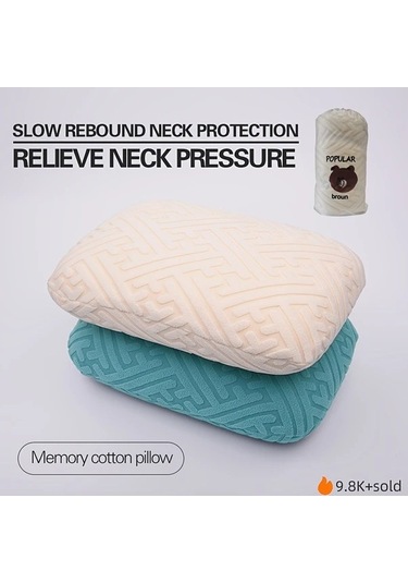 Trendooze West Lake Blue Seyahat Yastığı, Yavaş Geri Tepme Boyun Desteği, Yıkama İçin Batı Gölü Mavisi