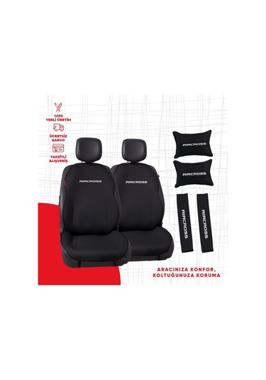 Citroen Aircross Nakışlı Otomind Oto Minderi Seti