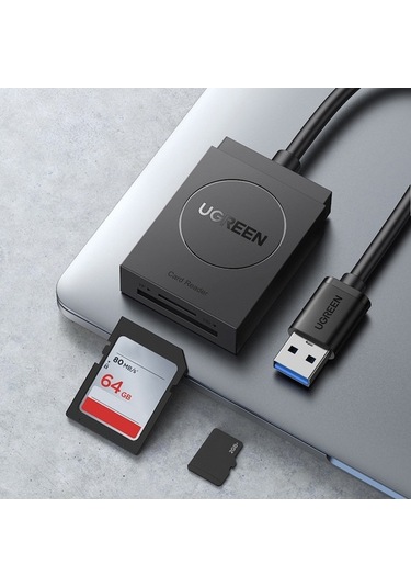 Mufunye Usb 3.0 Hızlı Çok Fonksiyonlu Okuyucu, Sd Ve Tf Kart Desteği, Ugreen 20250 Modeli