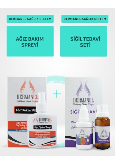 Dermanel Ağız Bakım Spreyi 100 ML + Dermanel Siğil Seti 45 ML