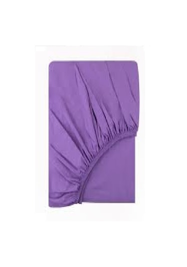 Altın Karma Çift Kişilik İnce Penye Lastikli Çarşaf 150x200 Cm 2 Adet Yastık Kılıflı Lila