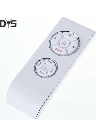 Ranyeek Tavan Fanı Işıklı Kumanda Seti: Kablosuz Alıcı + Kumanda, 4 Zamanlama Seçeneği, 3 Rüzgar Hızı, 85-265v İngilizce