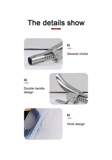 Geeksen Metal Yağlama Ucu, 300mm Borulu, 45 -90 Uyumlu, Elektrik/el/pnömatik Makinelere Uygun, Ağır Makine Ve Araçlar İçin