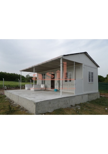 21M² 1+1 Çatı+Verandalı Dış Sac İç Pvc Kaplamalı Konut Konteyner
