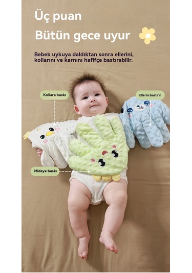 Jian Fan Bebek Okşama Ve Yattırıcı Palmiye Uyku Artefaktıyeşil