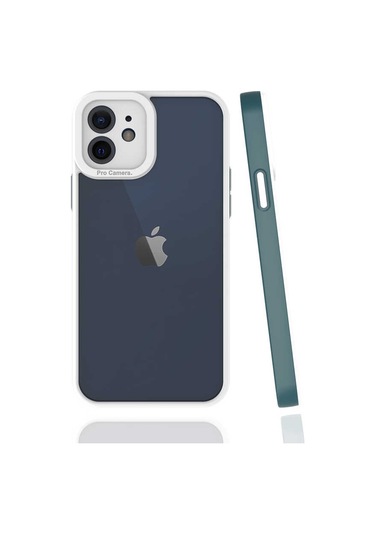 İphone 12 Uyumlu Tchs Mima Kılıf-koyu Yeşil Koyu Yeşil