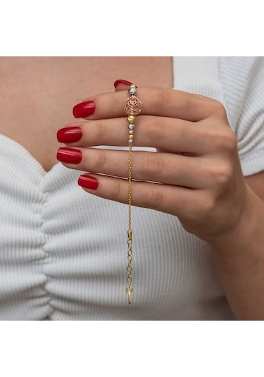 Gümüş Renkli Top Dorika Kadın Bileklik Gümüş