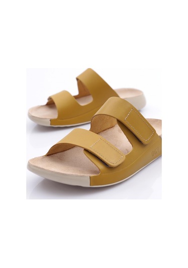 Dgn P27 Kadin Çift Bantli Terlik P27-1512-R12616 Sarı