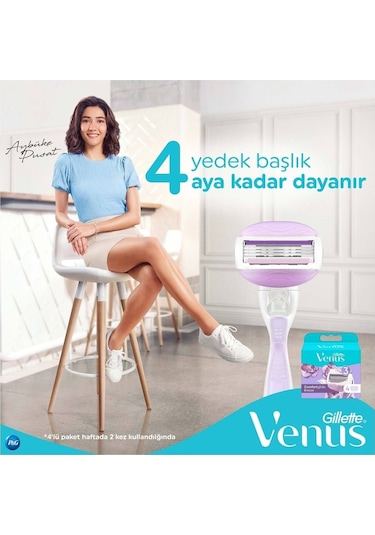 Gillette Venus 4 Comfortglide Breeze 12'li Yedek Başlık 3'lü