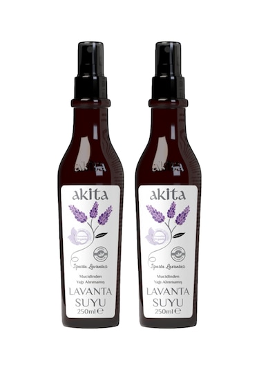 Akita Doğal Yağı Alınmamış Lavanta Suyu 2 x 250 ML