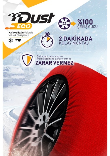 Dust Eco Kar Çorabı Oto Lastik Kar Zinciri Çorabı M