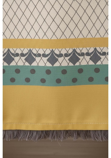 Safran Luxe Keten Runner 45x140 Cm Çok Renkli