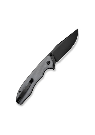 Sencut Sylor Gray G10 Handle Black D2 Blade Kamp Çakı Gri