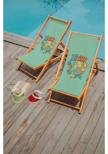 Bluehomeconcept Adawall Home Fun In The Sun Looney Tunes Şezlong