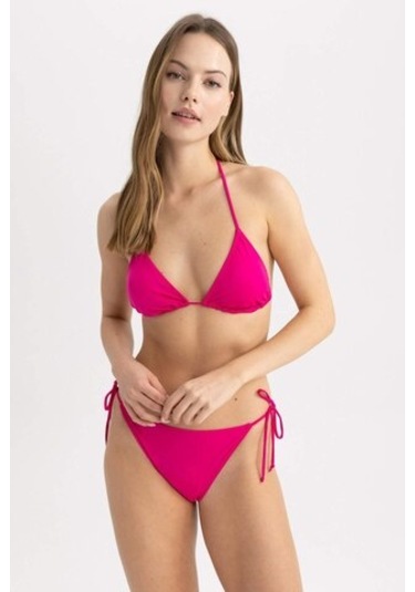 Defacto Fall İn Love Regular Fit Üçgen Bikini Üstü T3666az23sppn615 Pembe