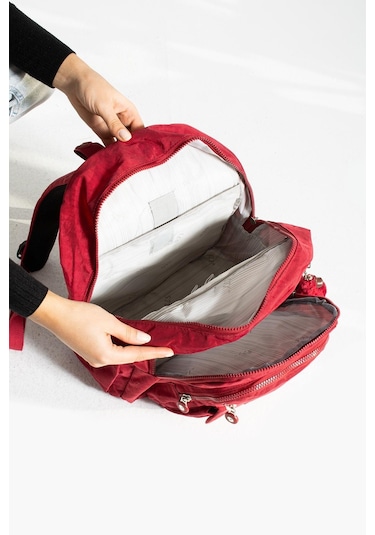 Orta Boy Sırt Çantası Ultra Hafif Çok Cepli Kırmızı Model: 571-3j - Kırmızı