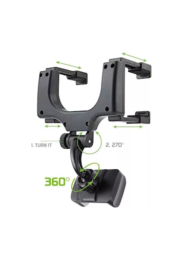 Carub Araç Telefon Tutucu Dikiz Aynası Navigasyon Telefon Tutucu