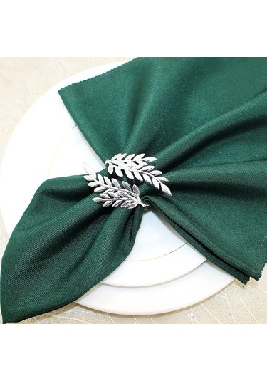 Springsun 6 Parça Şık Metal Peçete Halkası Seti - Sofra Şıklığı Altın