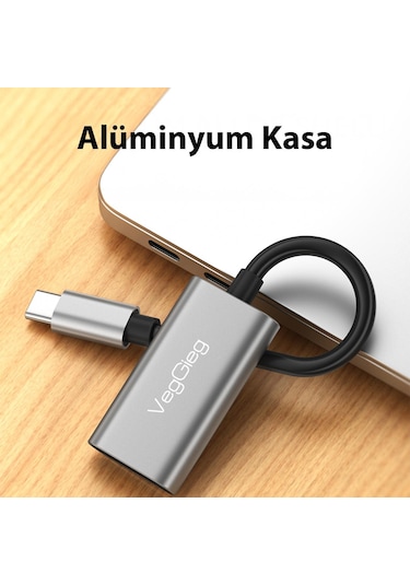 Veggieg 4k 30hz Type-c To Hdmı Çevirici Dönüştürücü Adaptör