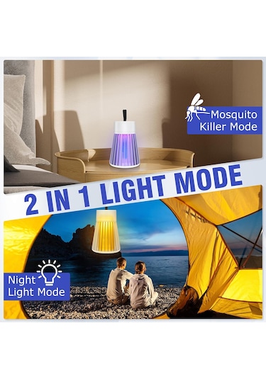 Kamp, Bahçe Ve Teras İçin Sivrisinek Öldürücü Lamba, Usb Şarj Edilebilir, Mini Uv Elektrikli Böcek Öldürücü, Taşınabilir Sinek Tuzağı