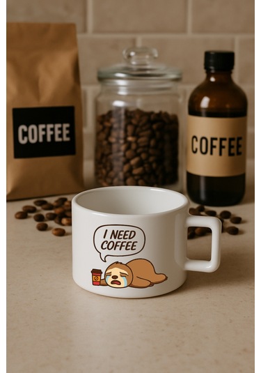 Kahve Fincanı Bardağı - I Need Coffee I Need Coffee