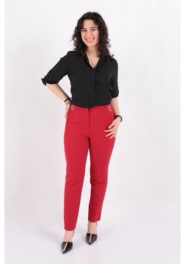 Ayhan 70609 Kadın Pantolon 70609-174-R0766 Kırmızı Ayhan 70609 Kadın Pantolon 70609-174-R0766 Kırmızı