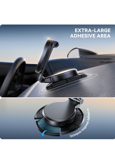 Joyroom Jr-zs408 Metal Araba Manyetik Kablosuz Şarj Tutucu Siyah