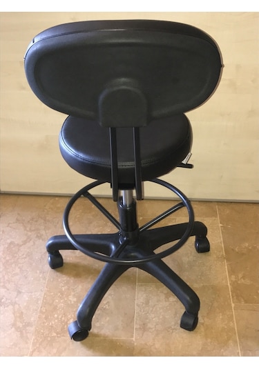 Dekofis Bari Çemberli Arkalıklı Tabure