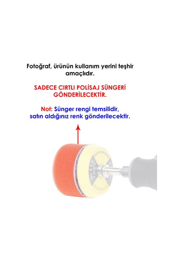 Dremel için Cırtlı Polisaj Süngeri çap 50mm -nihai İşlem Öncesi