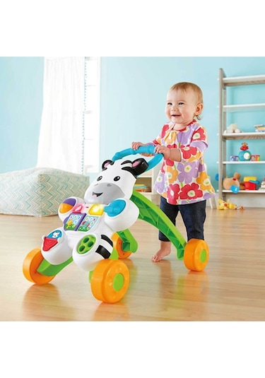 Fisher Price DLD80 Melodili Zebra Yürüteç Yürüme Yardımcısı