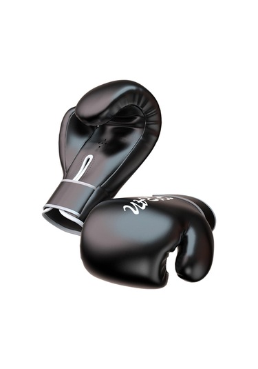 Boks Antrenman Eldiveni Müsabaka Muay Fight Boks Torbası Eldiveni 8oz Siyah