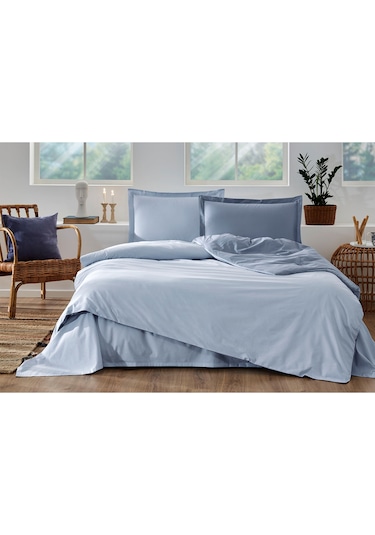 Özdilek Colourist Tek Kişilik Nevresim Takımı Buz Mavisi