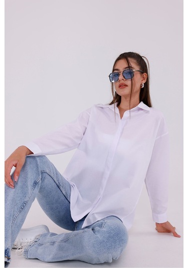 Kadın Trend Gömlek Beyaz