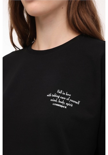 Lumberjack Wb Anna 16 4pr Sıyah Kadın Sweatshirt 000000000101784877 Siyah