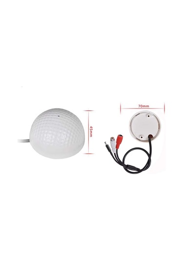 Ses İzleme Mikrofonu - Cctv Güvenlik Ve Ip Kamera Sistemleri İçin Dahili Preamp İle Kablolu Ses Mikrofonu