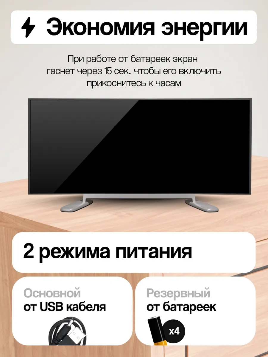 Casy Market Masaüstü Elektronik Saat Prizden Şarjlı Çalar Saat İç Mekan İçin 147787077 Siyah