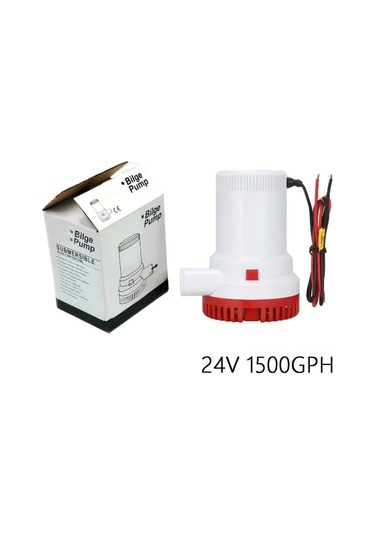 Honeybeeshop 24v 1500gph 12v 24v Otomatik Drenaj Pompası 1500gph 2000gph Elektrikli Denizaltı Su Pompası Tekne Sump Pompası Abs Malzemeli