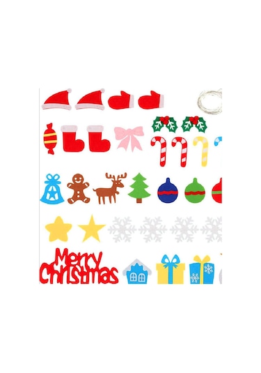 Kendin Yap Noel Ağacı Keçesi - Çocuklar İçin Noel Süsleri