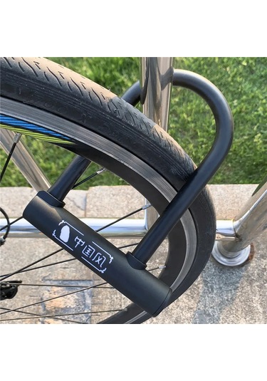 Batı Bisiklet Bisiklet U Kilidi Dayanıklı Çinko Alaşımı Mtb Yol Bisikleti Asma Kilit Anti-hırsızlık Emniyet Kilidi Motosiklet E-bisiklet Bisiklet Aksesuarları Siyah