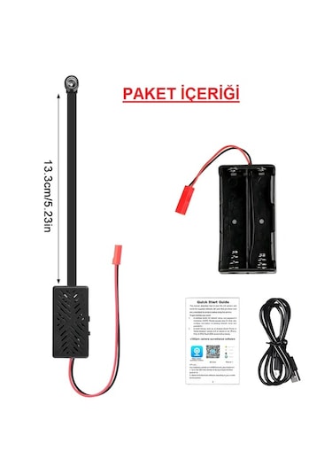 Mini Güvenlik Wifi Kamera Uzaktan İzleme-ses Dinleme-hafıza Kart